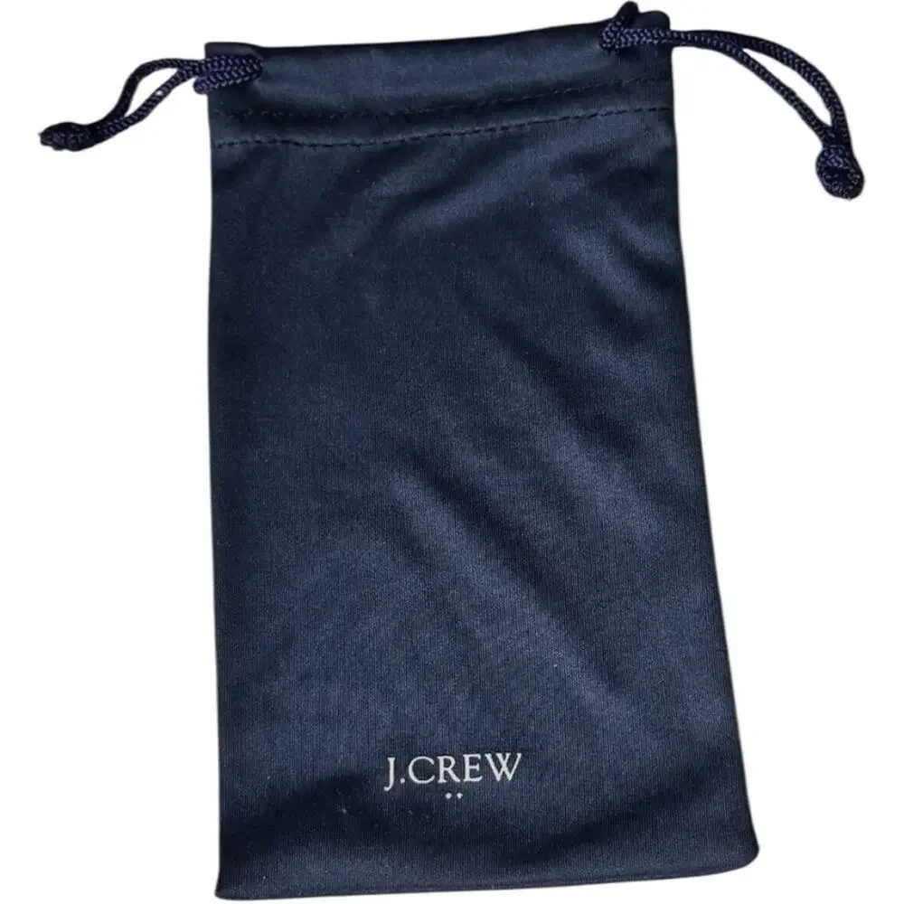 J.Crew Midnight Blue Drawstring  Eyeglass Case Bag